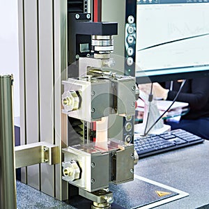 Testing tensile machine