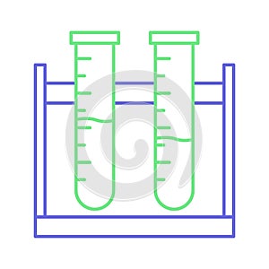 Testing tubes Isolated Vector icon that can be easily modified or edited