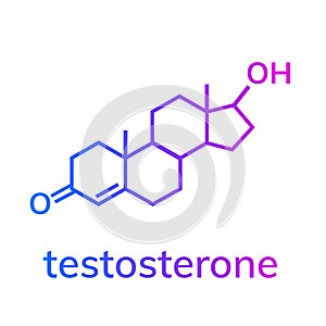 Testosterone chemical formula