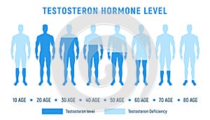 Testosterone level therapy hormone male balance science fertility illustration low level testosterone hormone level.