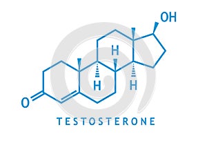 Testosterone molecule