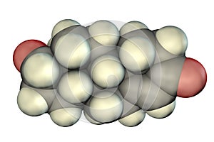 Testosterone, a primary sex hormone in men and an anabolic steroid photo
