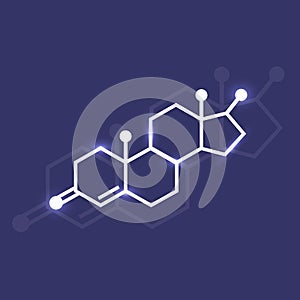 Testosterone vector icon