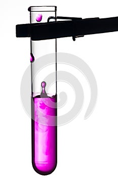 Testtube with liquid