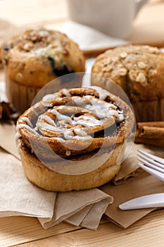 Testy Muffins and Cinnamon roll