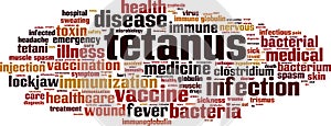 Tetanus word cloud