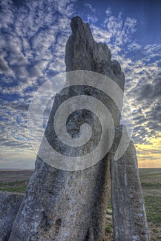 Teter Rock at sunset, Flint Hills, Kansas