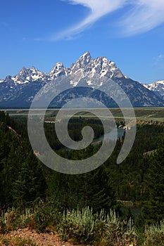 Teton mountain in Grand Teton National Park