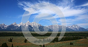 Teton mountain in Grand Teton National Park