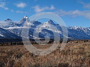 Teton Mountains in Wyoming