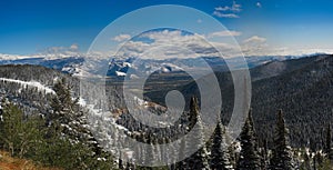 Teton Pass panorama looking southeast over Jackson Hole