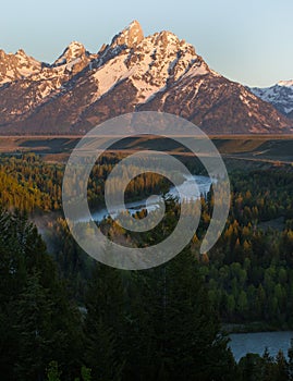 Teton Range from Ansel Adams Overlook