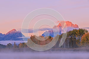 Teton Sunrise Autumn Landscape