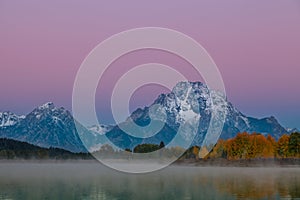 Teton Sunrise in Fall