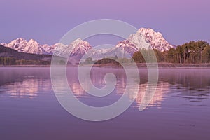 Teton Sunrise Reflection in Autumn