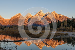 Teton Sunrise Reflection