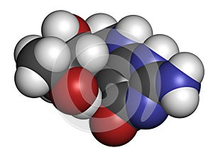 Tetrahydrobiopterin sapropterin phenylketonuria drug molecule. Cofactor to a number of aromatic amino acid hydroxylase enzymes..