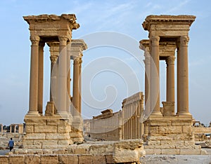 Tetrapylon, Palmyra, Syria