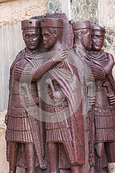 The Tetrarchs on San Marco square, Venice, Italy