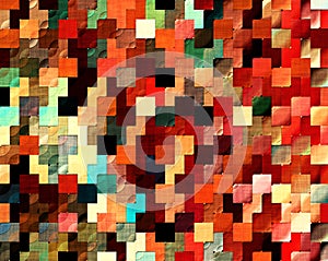 tetris colorful mosaic