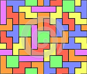 Tetris seamless background photo