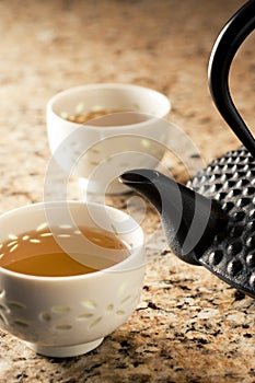 Tetsubin and Tea Cups