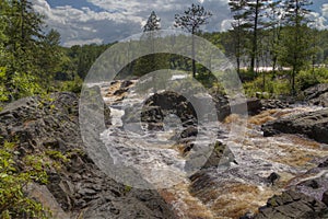 Tettegouche State Park on the North Shore of Lake Superior in Mi