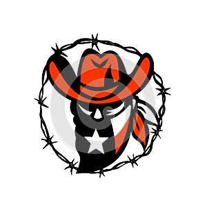 Texan Outlaw Texas Flag Barb Wire Icon
