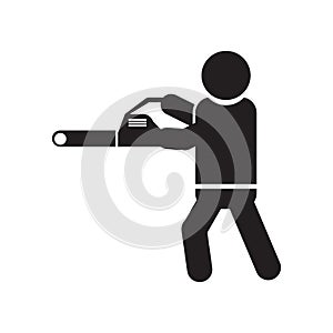 The Texas Chain Saw Massacre icon vector sign and symbol isolated on white background, The Texas Chain Saw Massacre logo concept