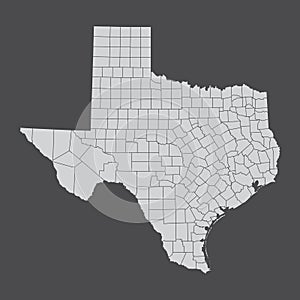 Texas counties map