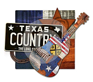 Texas Country Music Art Piece photo