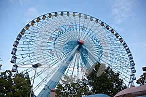 Texas Ferris Wheel Against Blue Sky