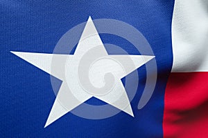 Texas flag in the wind