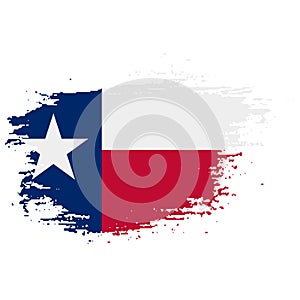 Texas grunge, damaged, scratch, vintage and old. Lone star state flag. Texas grunge flag with a texture. Symbol of the