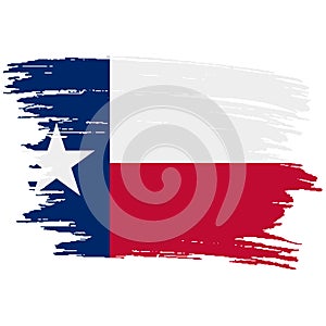 Texas grunge, damaged, scratch, vintage and old. Lone star state flag. Texas grunge flag with a texture. Symbol of the
