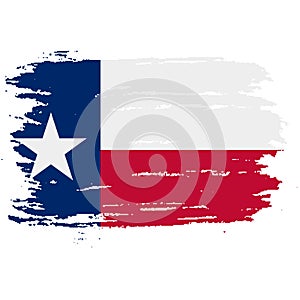 Texas grunge, damaged, scratch, vintage and old. Lone star state flag. Texas grunge flag with a texture. Symbol of the