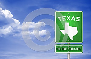 Texas - Texas Highway sign
