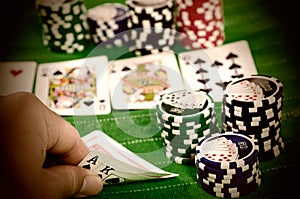 Texas Hold 'Em Big Hand