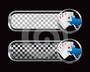 Texas hold em on checkered tabs