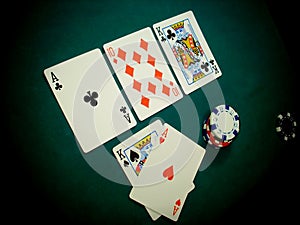 Texas Hold Flop Angled View