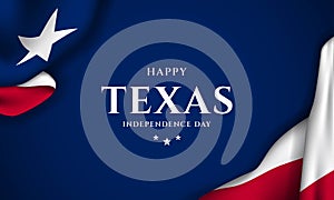 Texas Independence Day Background. Vector Illustration