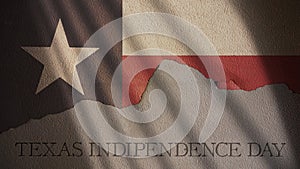 Texas Independence Day. Flag