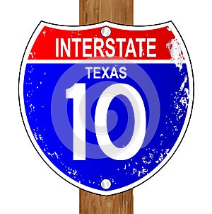 Texas Interstate Sign