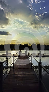 Texas Lake at Sundown