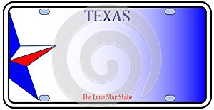 Texas License Plate