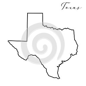 Texas line map