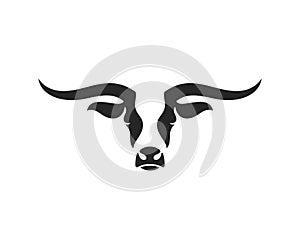 Texas longhorn bull. Logo. Symbol of New Year 2021