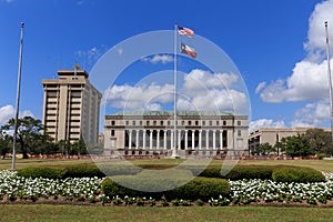 Texas A & M University entrance Flower garden T