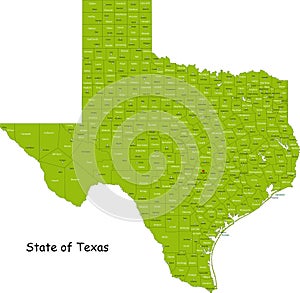 Texas map photo