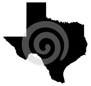 Texas map illustration photo